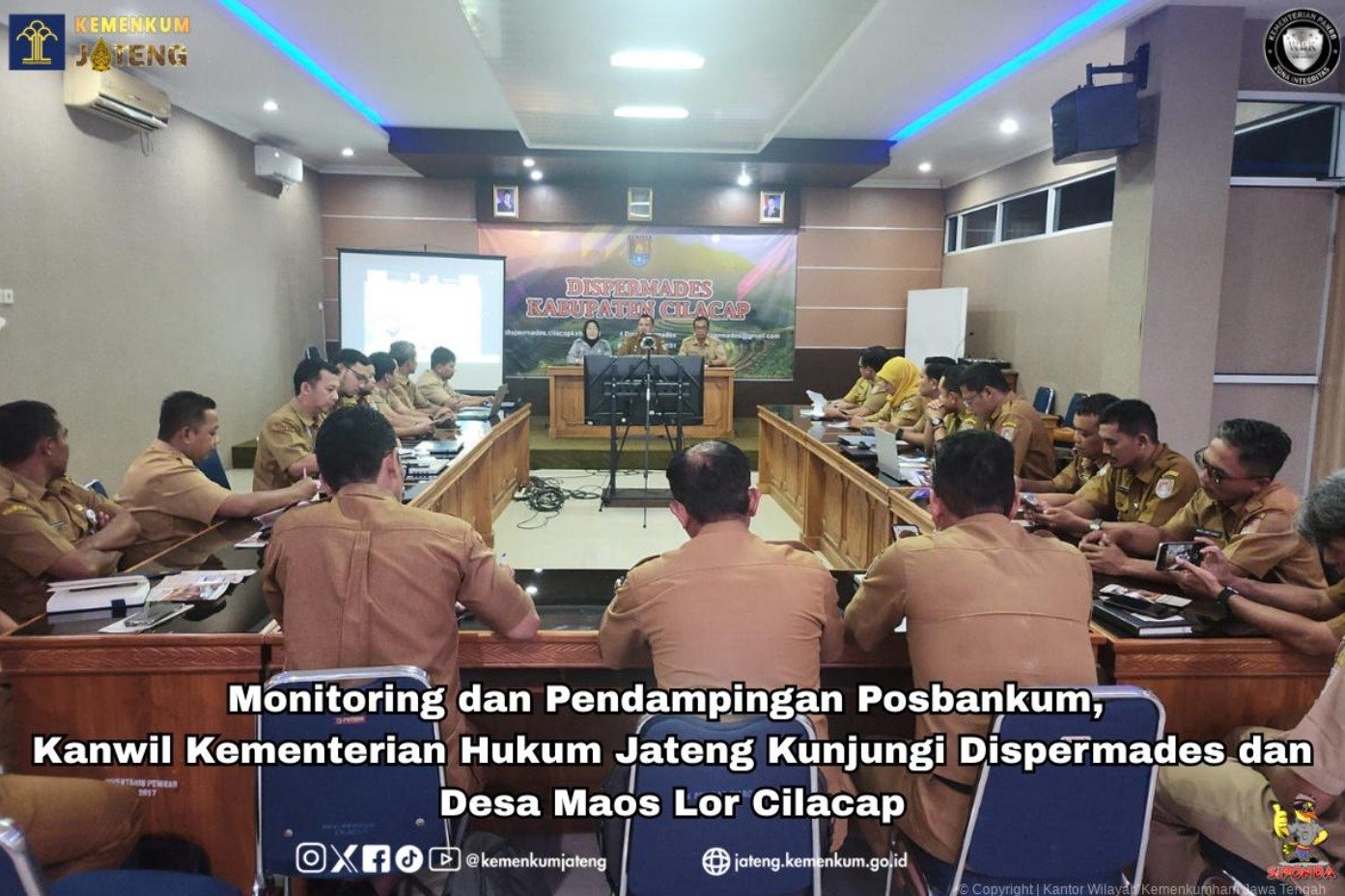 Kanwil Kemenkumham Jateng Perkuat Layanan Posbankum Cilacap di Maos Lor