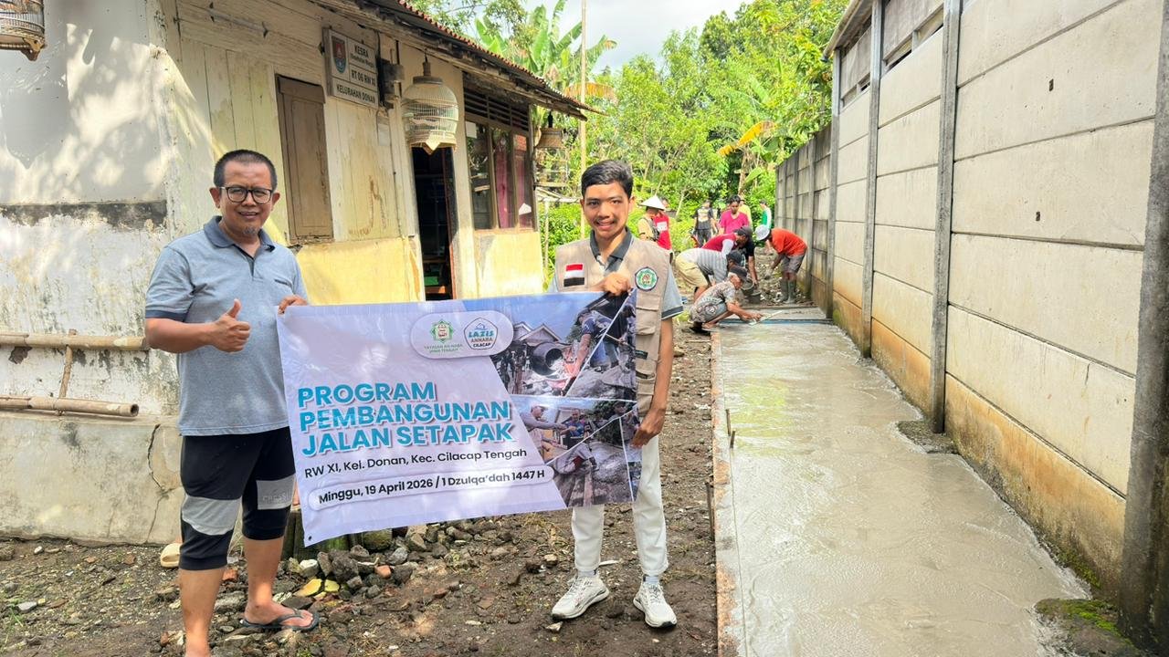 Wujud Kepedulian, Warga Donan dan Yayasan An-Naba Tuntaskan Pembangunan Jalan Setapak